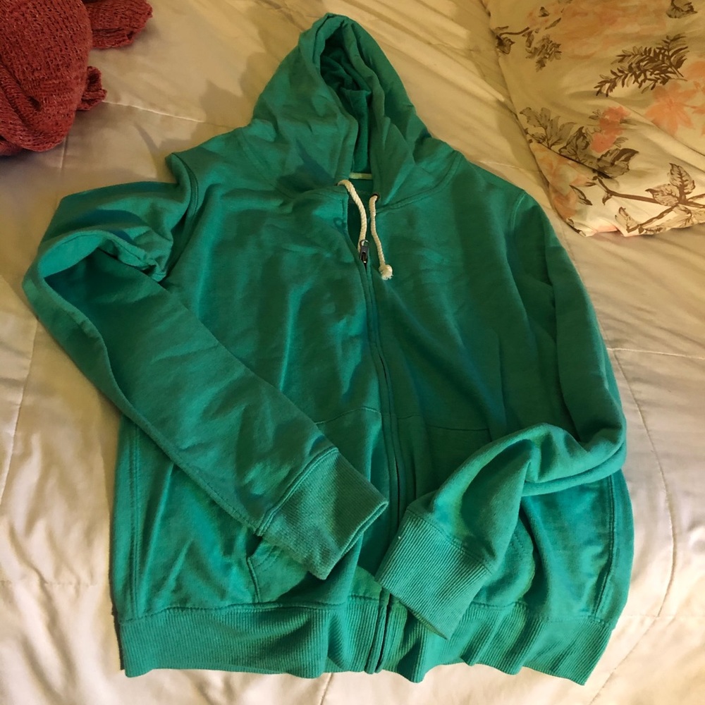 Large aqua sweater/hoodie